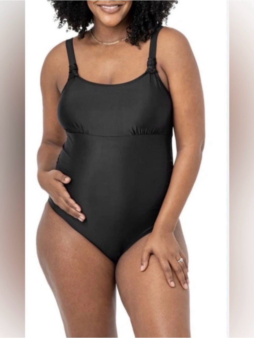 Kindred Bravely Busty • Classic Black One-Piece Nursing Maternity Swimsuit